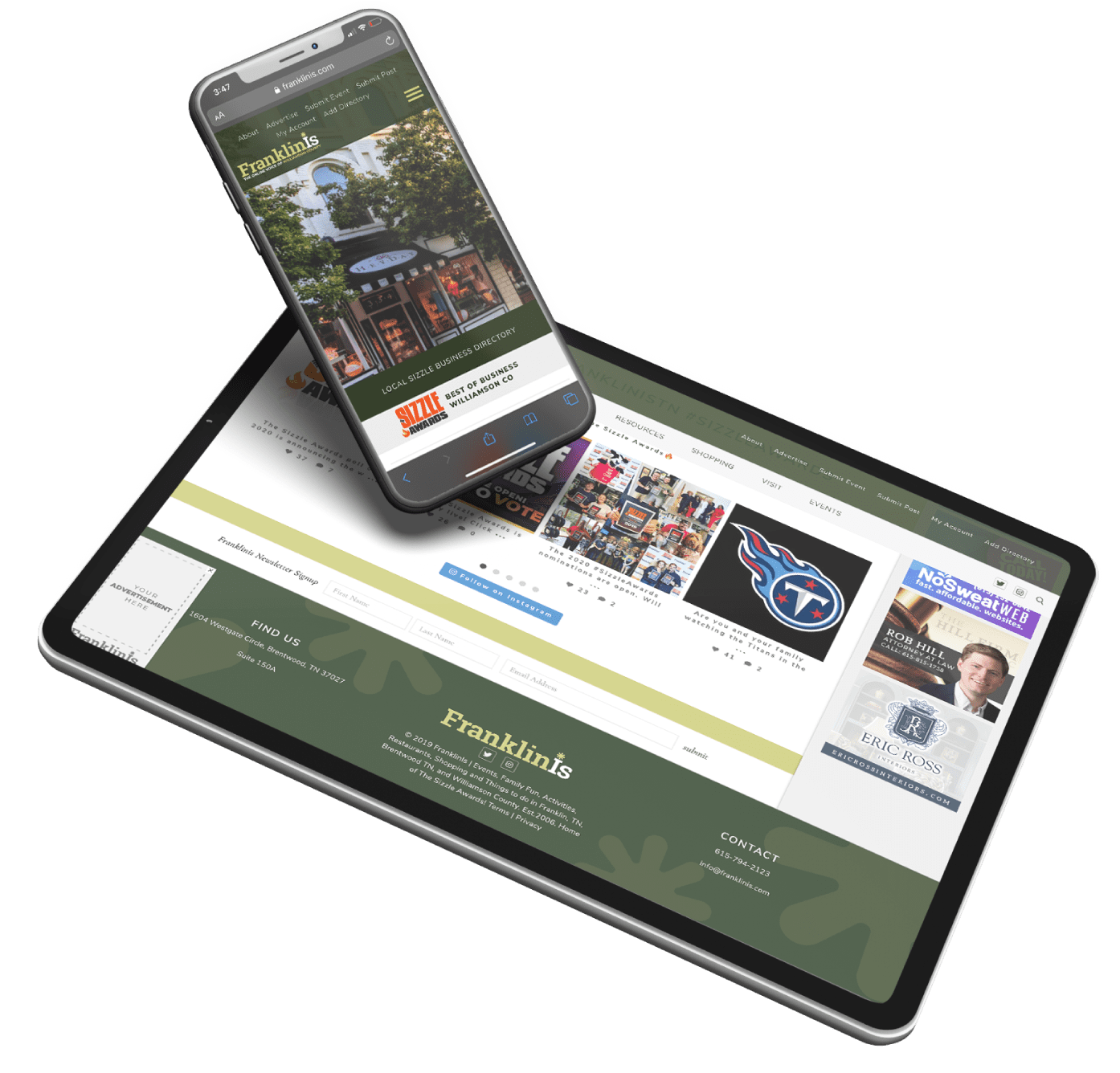 nashville web design examples from the best web design company