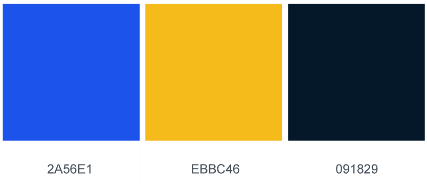 example of brand colors used for a client nashville web design