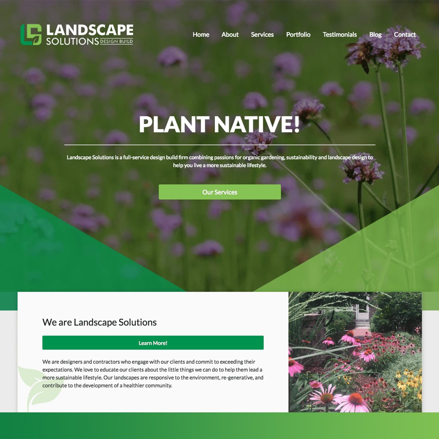 landscaping solutions and service website - JLB, Best Web Design and Web Development Company in Nashville, Brentwood, and Franklin