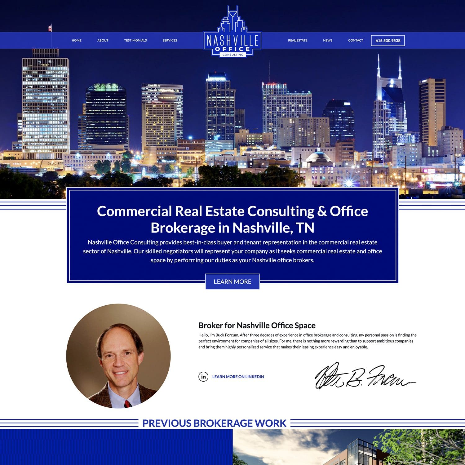 office consulting and real estate website - JLB, Best Web Design and Web Development Company in Nashville, Brentwood, and Franklin