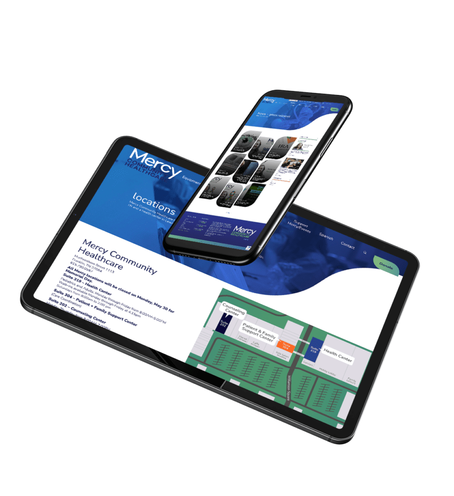 Mercy website designs - Nashville, TN