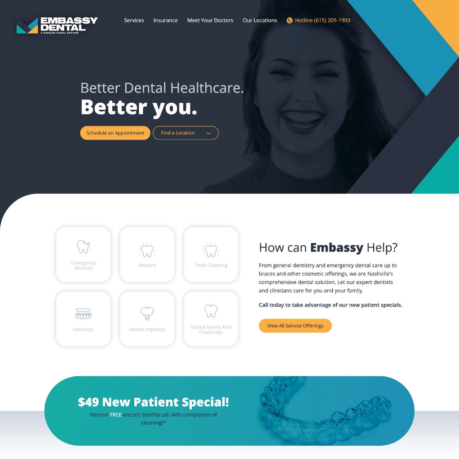 Marquee Website Mock Up - Website Design Inspiration from a Nashville Web Design Company