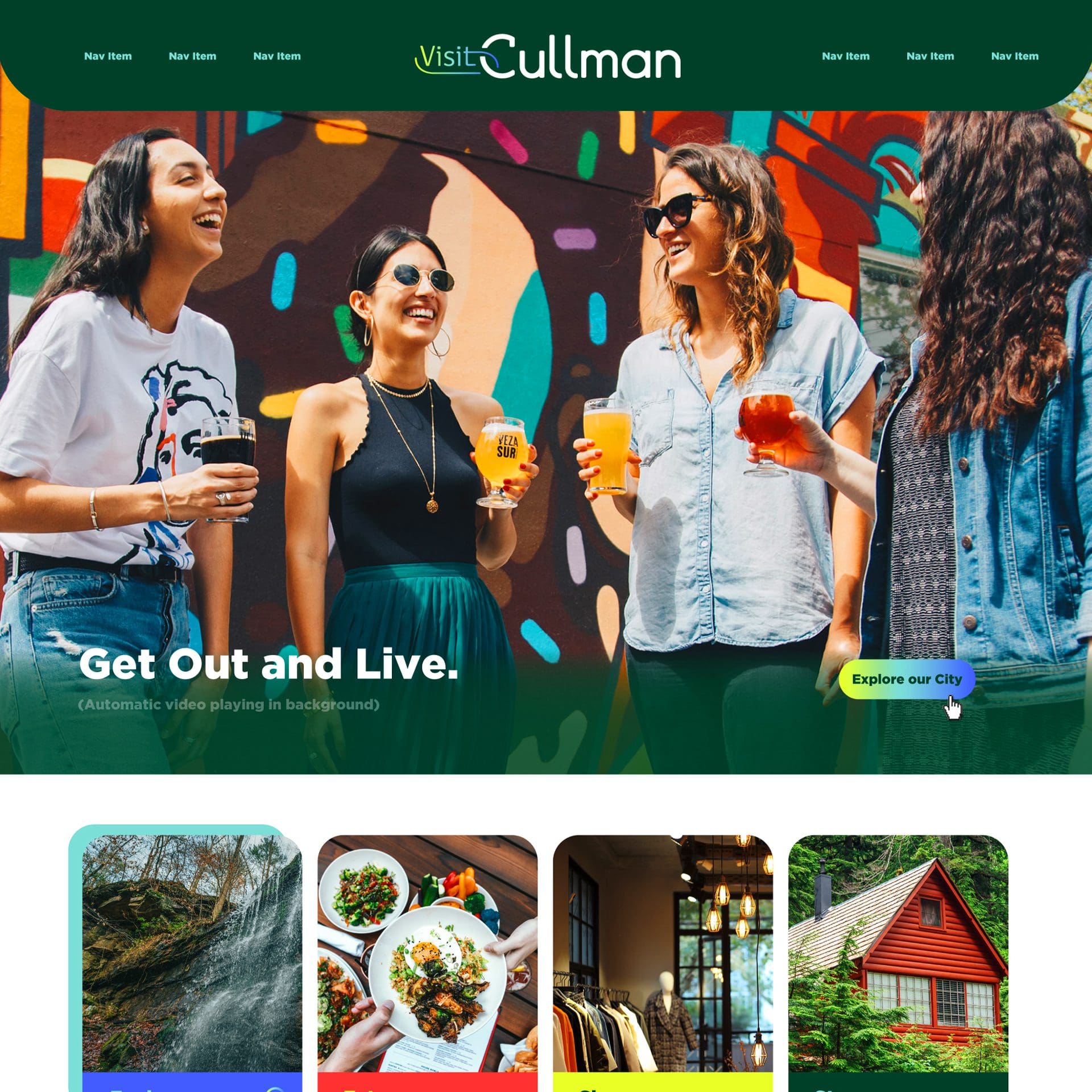 Nashville Web Design Inspo - Visit Cullman Screenshot