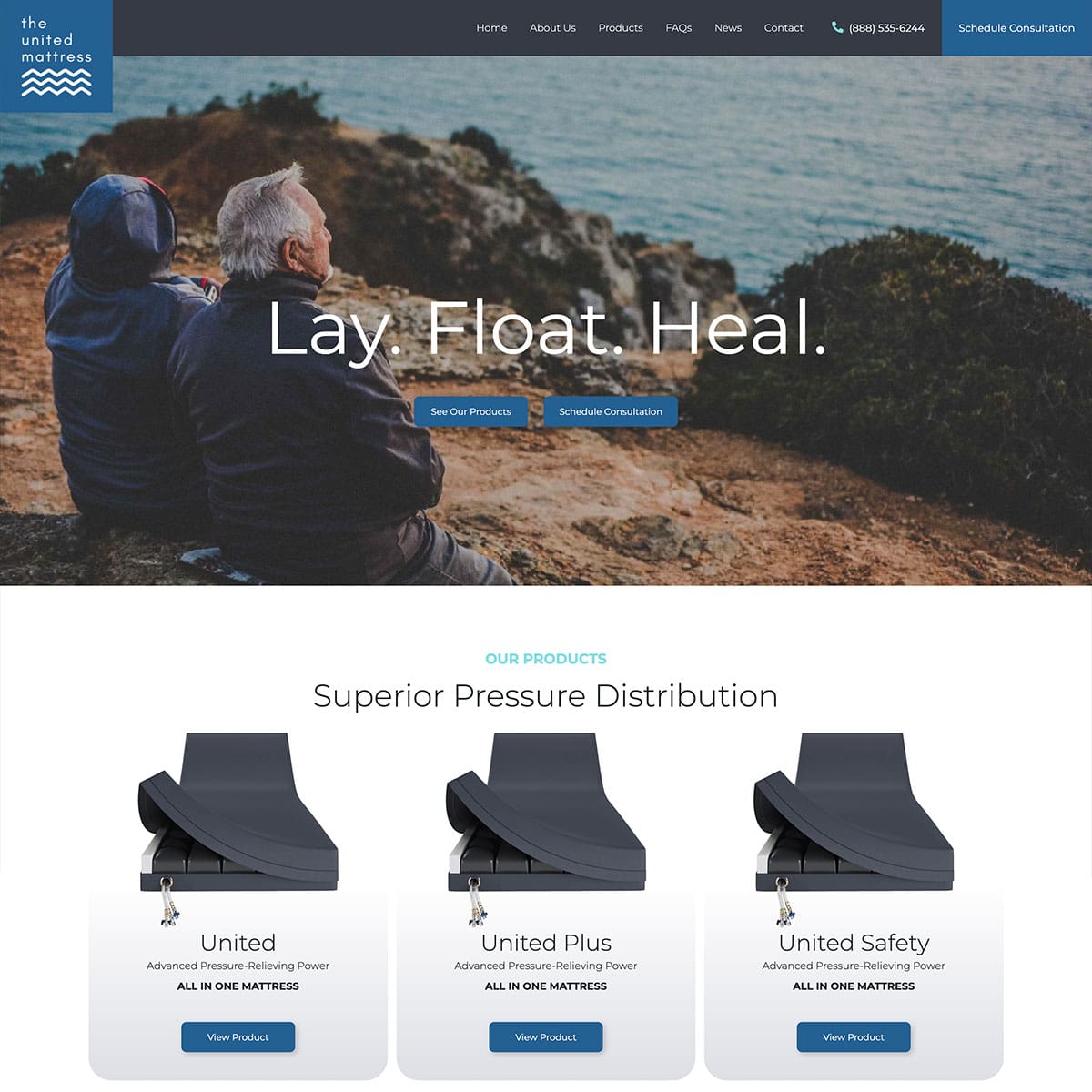 UNITED MATTRESS AFTER | Nashville TN Website Design